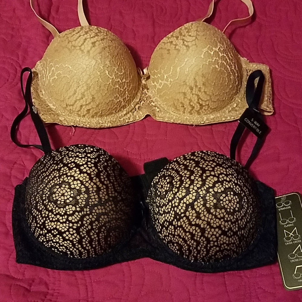 2 Beautiful size 34C padded bras